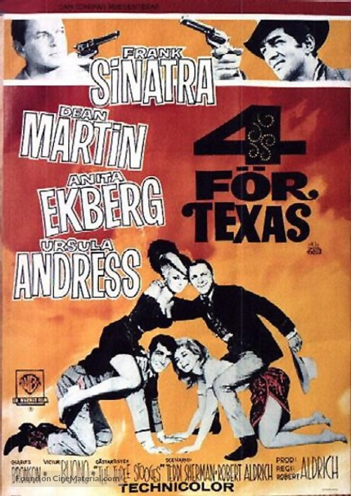 4 for Texas - Swedish Movie Poster
