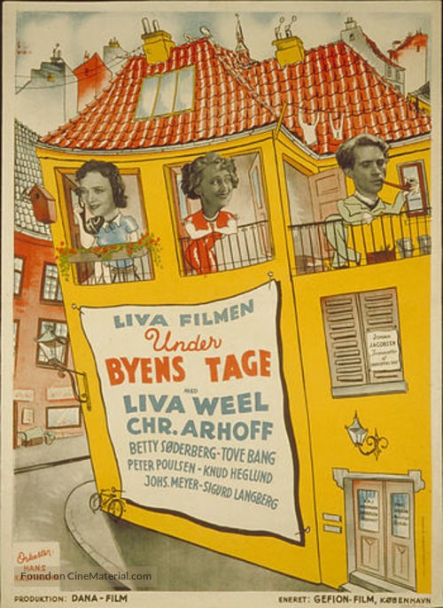 Under byens tage - Danish Movie Poster