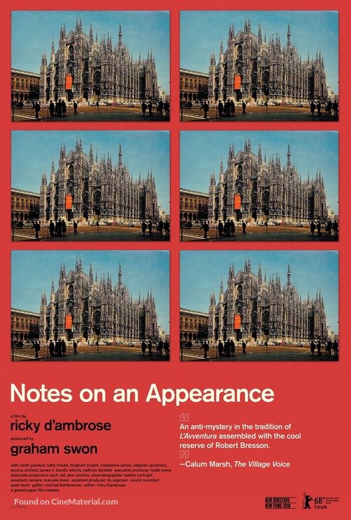 Notes on an Appearance - Movie Poster