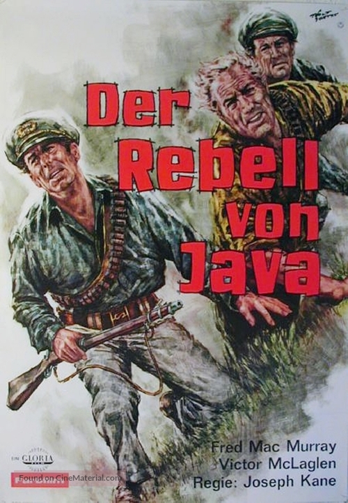 Fair Wind to Java - German Movie Poster
