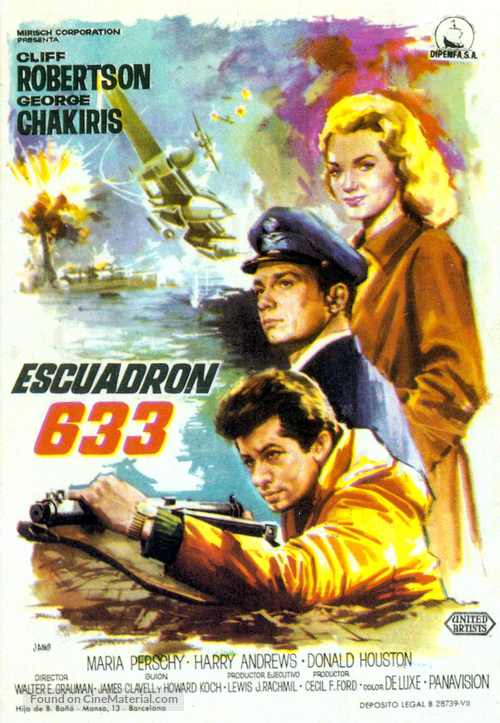 633 Squadron - Spanish Movie Poster