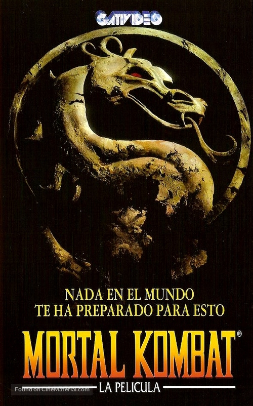 Mortal Kombat - Argentinian VHS movie cover