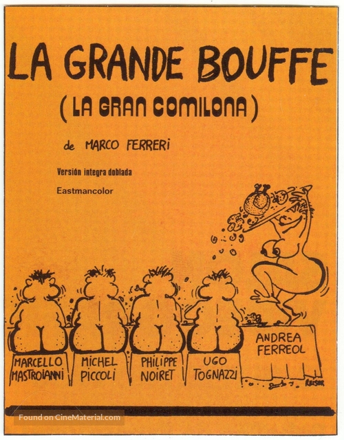 La grande bouffe - Spanish Movie Cover