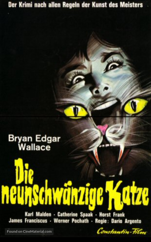 Il gatto a nove code - German VHS movie cover