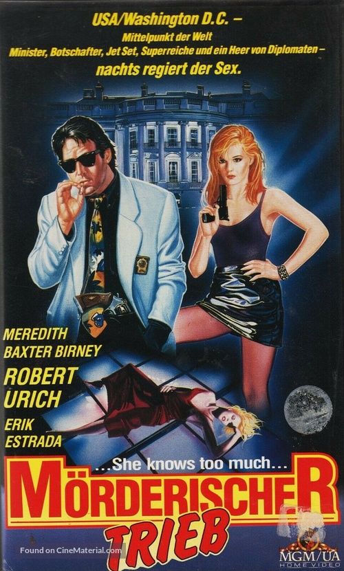 She Knows Too Much - German VHS movie cover