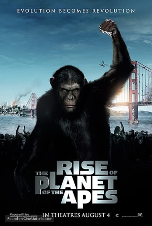 Rise of the Planet of the Apes - Singaporean Movie Poster