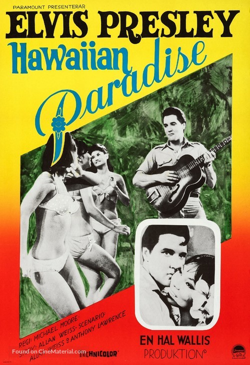 Blue Hawaii - Swedish Movie Poster