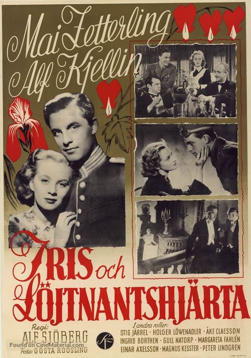 Iris och l&ouml;jtnantshj&auml;rta - Swedish Movie Poster