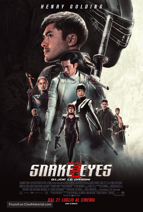 Snake Eyes: G.I. Joe Origins - Italian Movie Poster