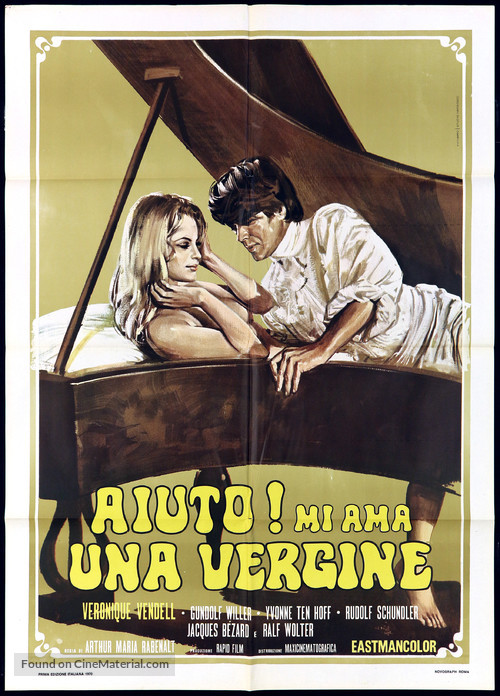 Hilfe, mich liebt eine Jungfrau - Italian Movie Poster