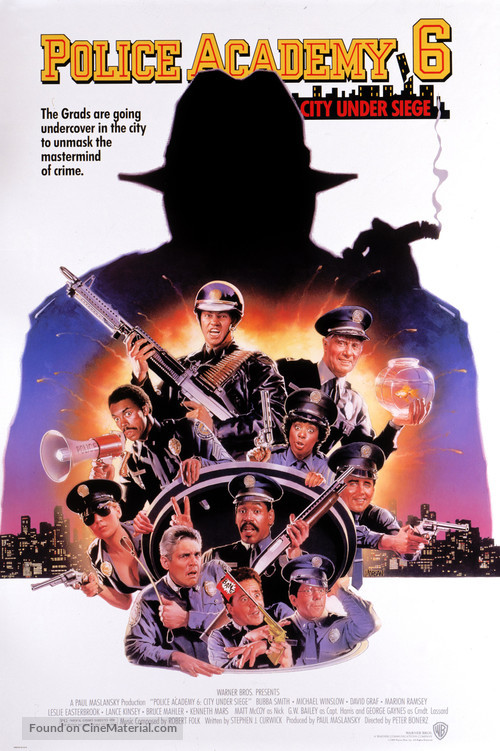 Police Academy 6: City Under Siege - Movie Poster