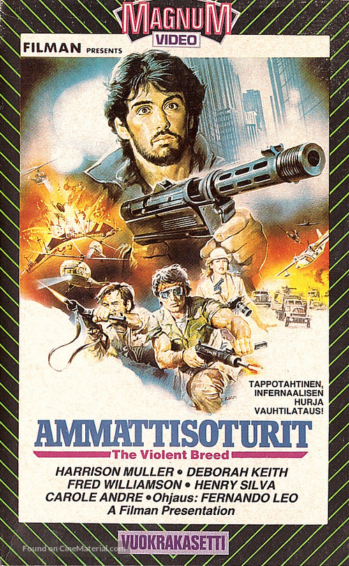 Razza violenta - Finnish VHS movie cover