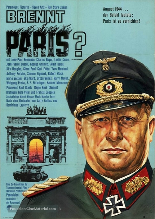 Paris br&ucirc;le-t-il? - German Movie Poster