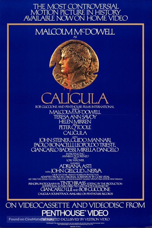 Caligola - Video release movie poster