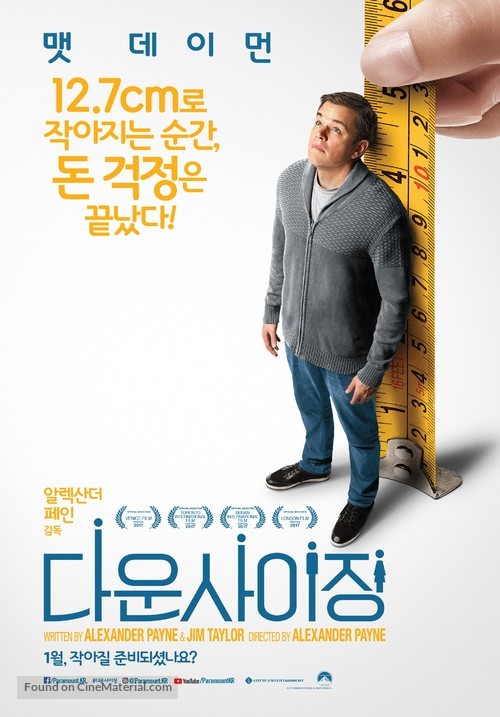 Downsizing - South Korean Movie Poster