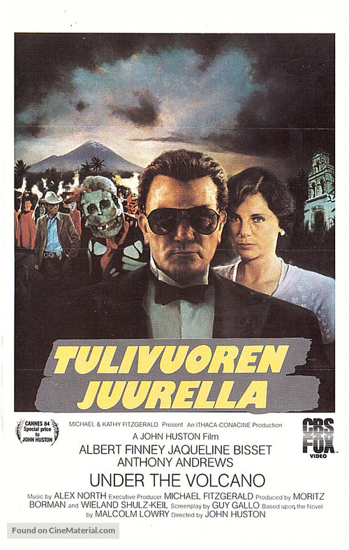 Under the Volcano - Finnish VHS movie cover