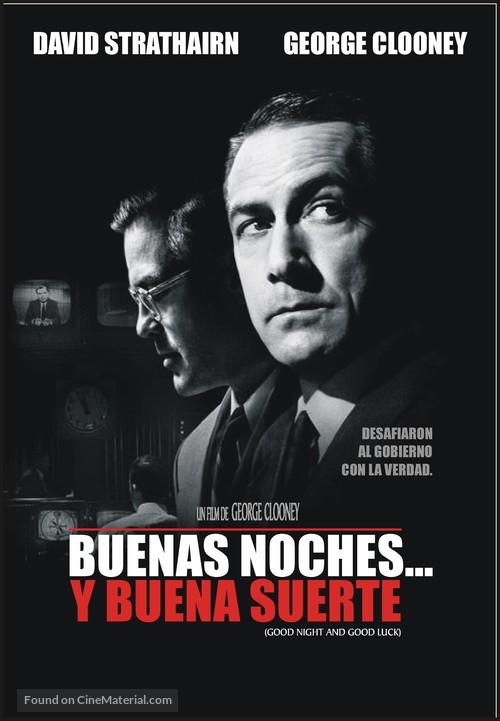 Good Night, and Good Luck. - Argentinian DVD movie cover