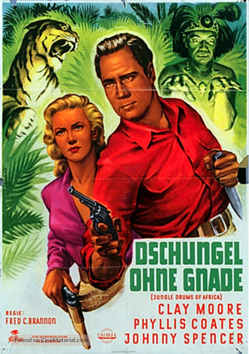 Jungle Drums of Africa - German Movie Poster