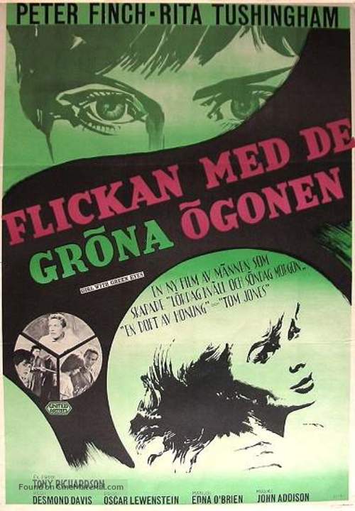 Girl with Green Eyes - Swedish Movie Poster
