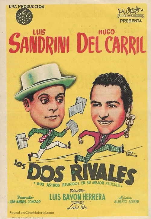 Los dos rivales - Spanish Movie Poster