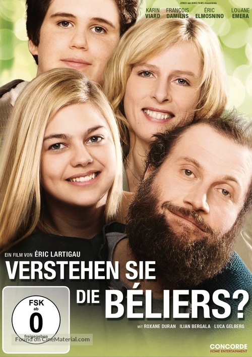 La famille B&eacute;lier - German DVD movie cover