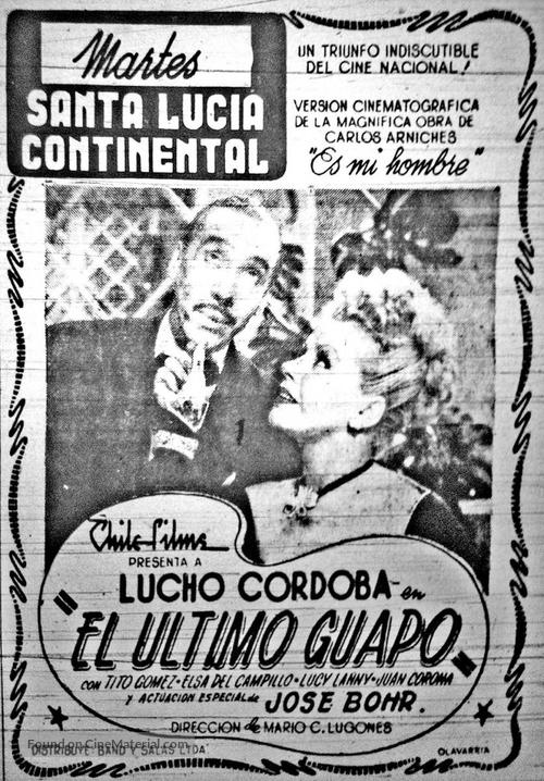 El &uacute;ltimo guapo - Chilean Movie Poster