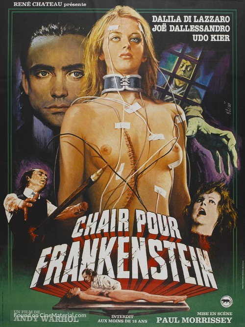 Flesh for Frankenstein - French Movie Poster