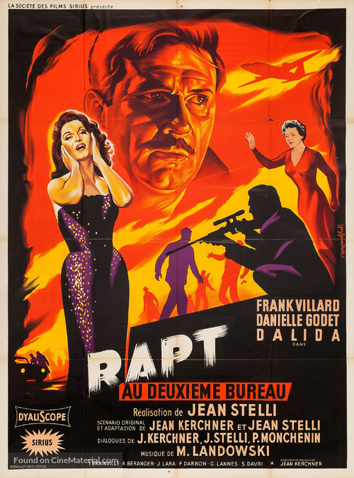 Rapt au deuxi&egrave;me bureau - French Movie Poster