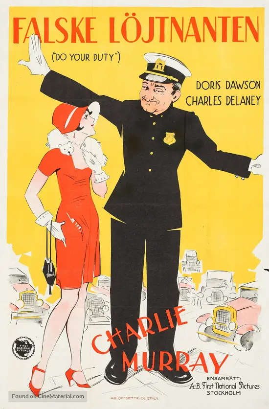 Do Your Duty - Swedish Movie Poster
