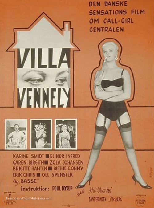 Villa Vennely - Danish Movie Poster