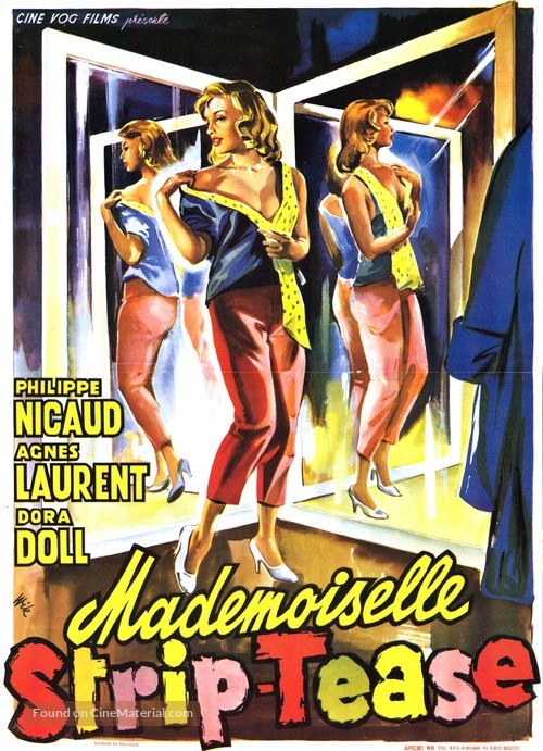 Mademoiselle Strip-tease - Belgian Movie Poster