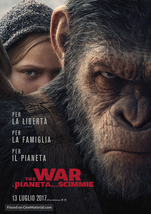 War for the Planet of the Apes - Italian Movie Poster