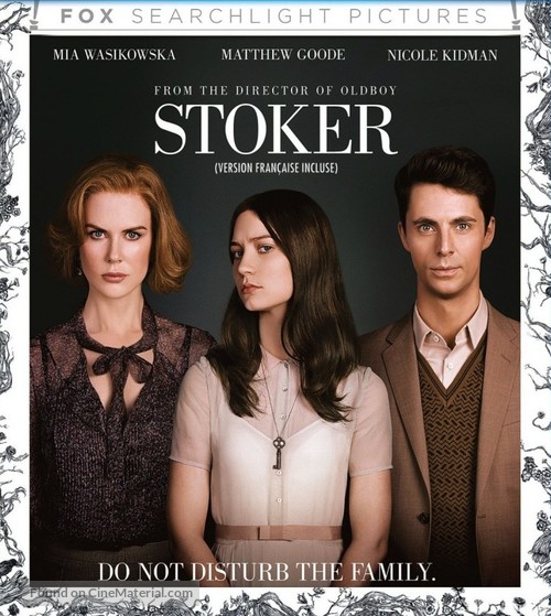 Stoker - Canadian Blu-Ray movie cover