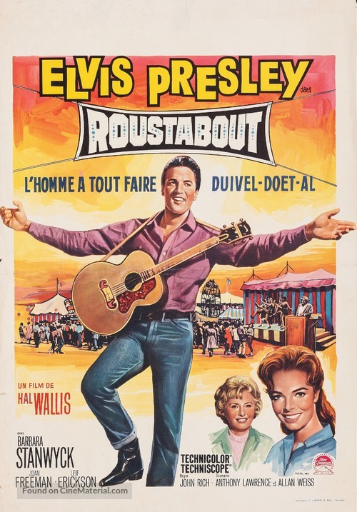 Roustabout - Belgian Movie Poster