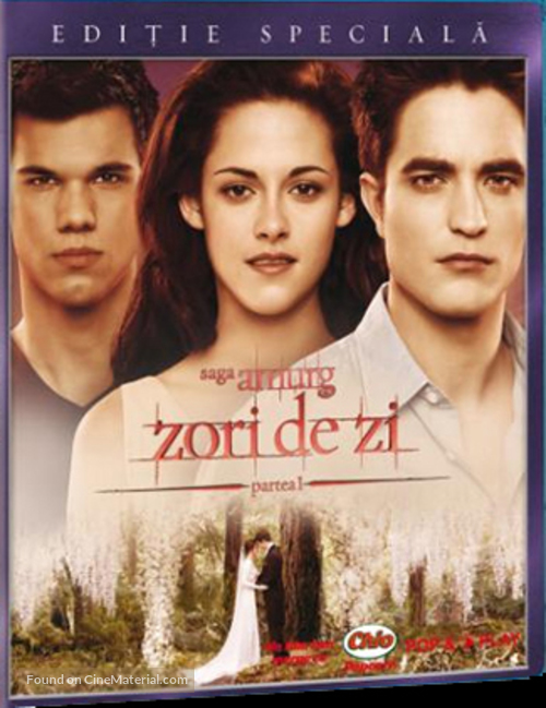 The Twilight Saga: Breaking Dawn - Part 1 - Romanian Blu-Ray movie cover