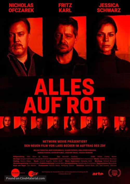 Alles auf Rot - German Movie Poster