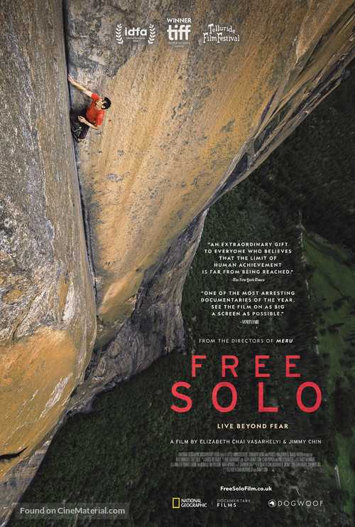 Free Solo - British Movie Poster