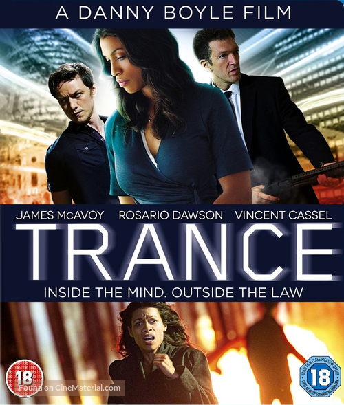 Trance - British Blu-Ray movie cover