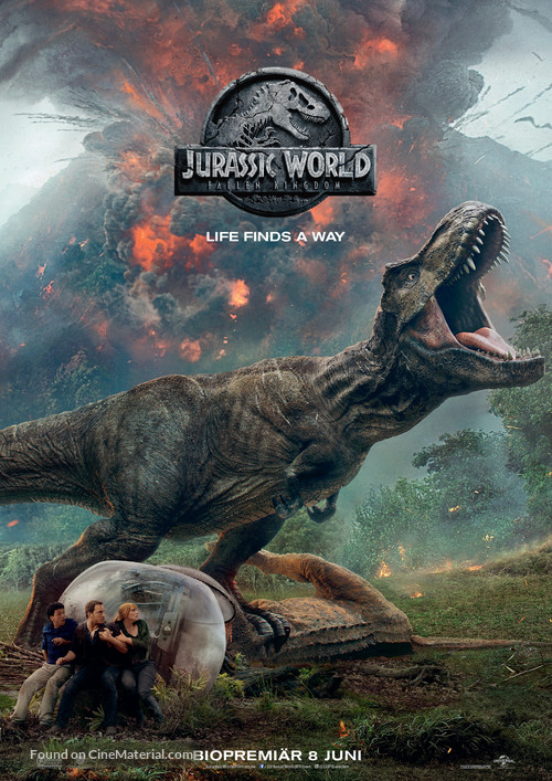 Jurassic World: Fallen Kingdom - Swedish Movie Poster