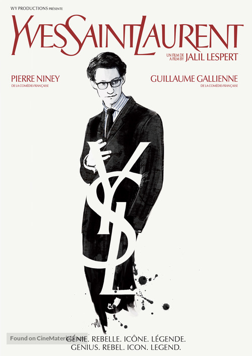 Yves Saint Laurent - Canadian DVD movie cover