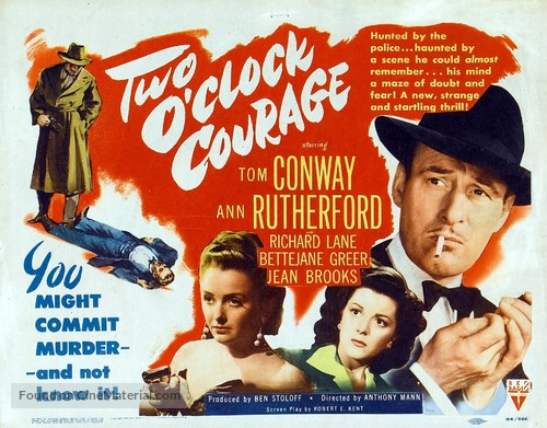 Two O&#039;Clock Courage - Movie Poster