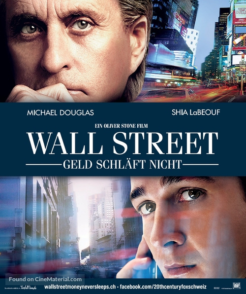 Wall Street: Money Never Sleeps - Swiss Movie Poster