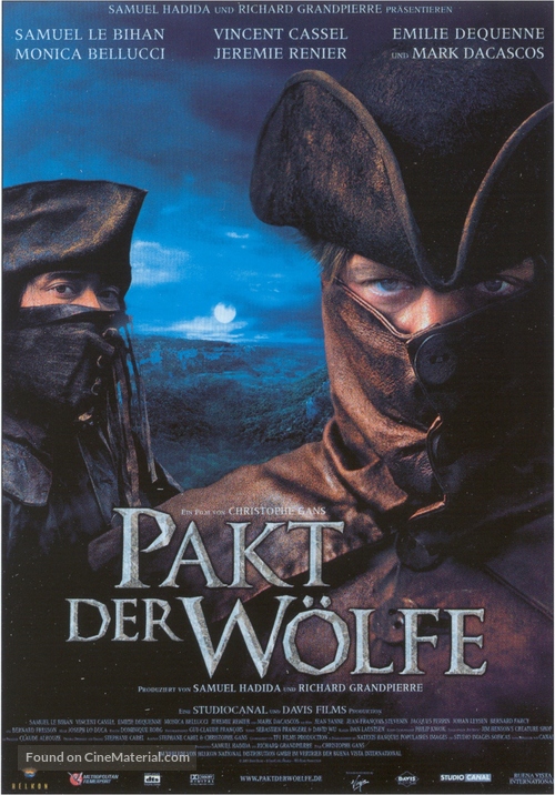 Le pacte des loups - German Movie Poster