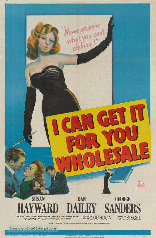 I Can Get It for You Wholesale - Movie Poster