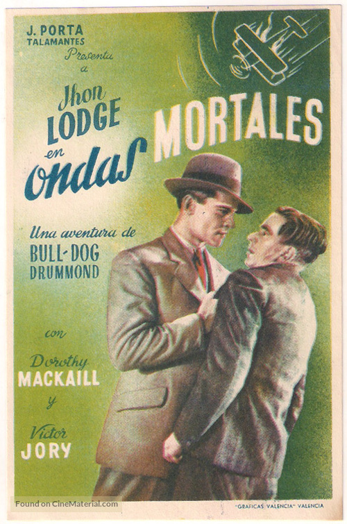 Bulldog Drummond at Bay - Spanish Movie Poster