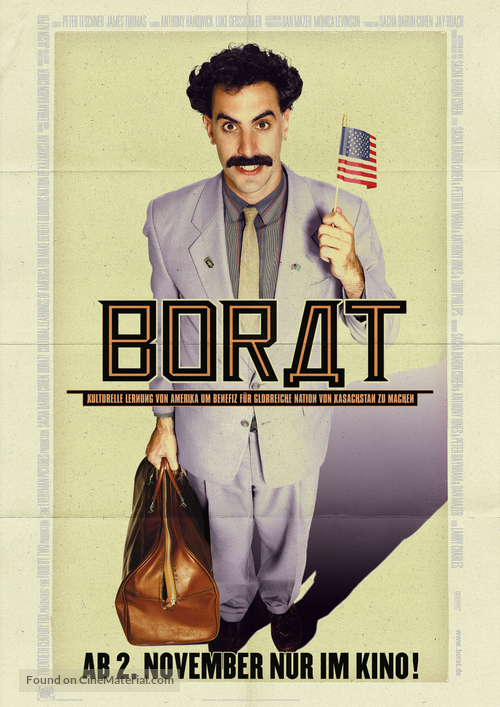 Borat: Cultural Learnings of America for Make Benefit Glorious Nation of Kazakhstan - German Movie Poster