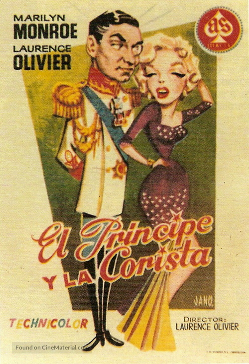 The Prince and the Showgirl - Spanish Movie Poster