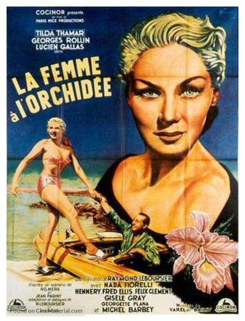 La femme &agrave; l&#039;orchid&eacute;e - French Movie Poster