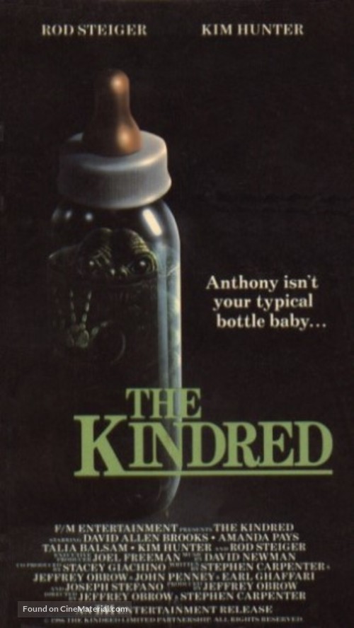 The Kindred - VHS movie cover