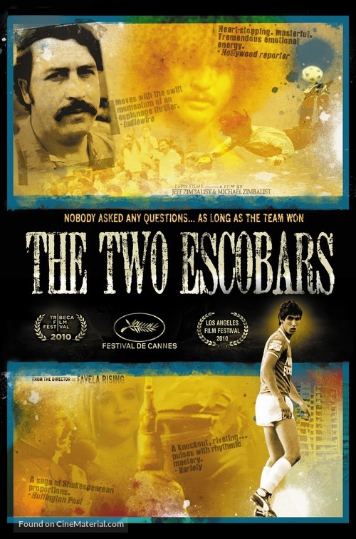 The Two Escobars - DVD movie cover